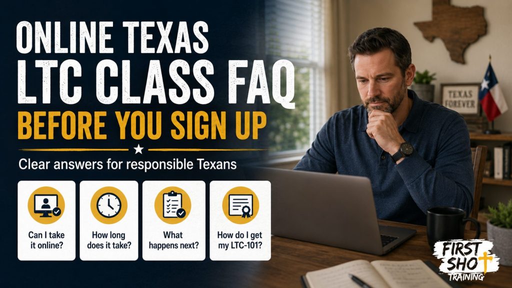 Online Texas LTC Class FAQ Before You Sign Up
