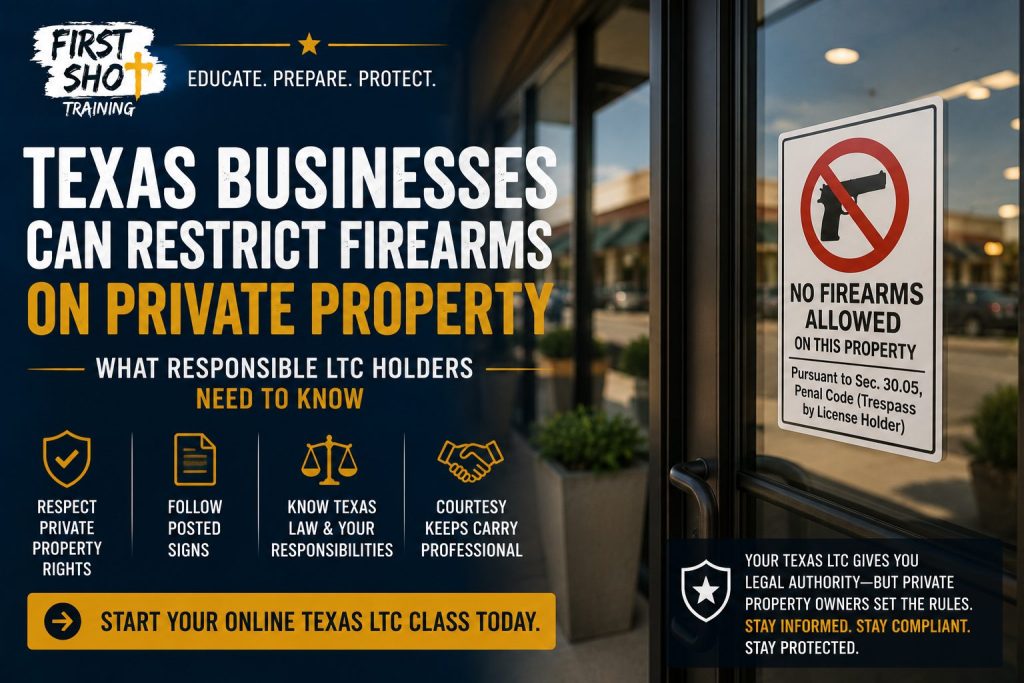 Can Texas Businesses Still Restrict Firearms on Private Property?